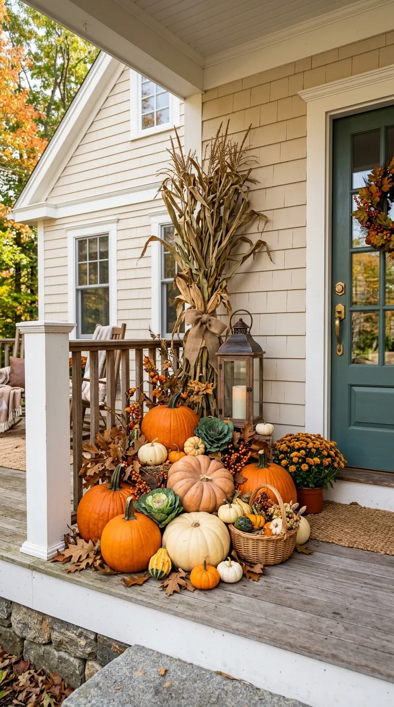 Pumpkin Porch Corner Display