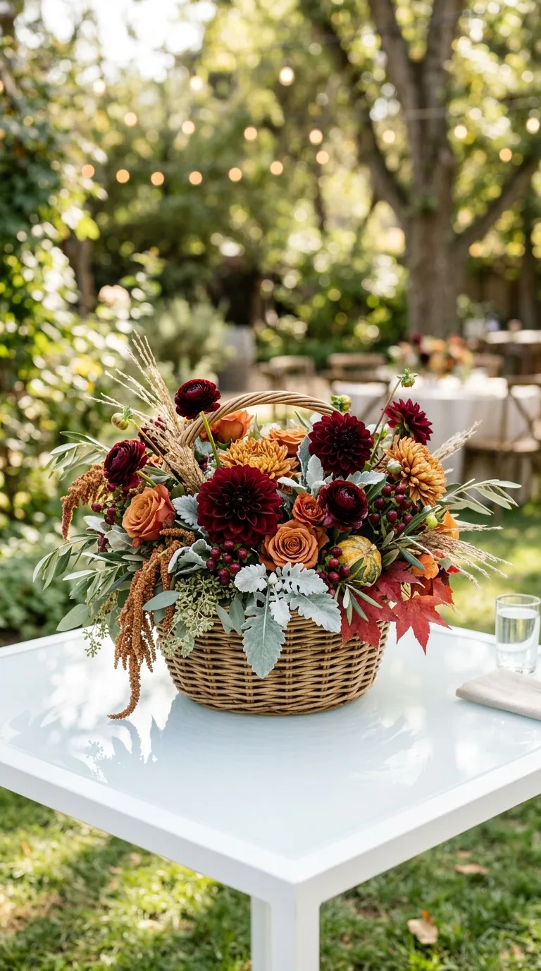 Rattan Basket Arrangement
