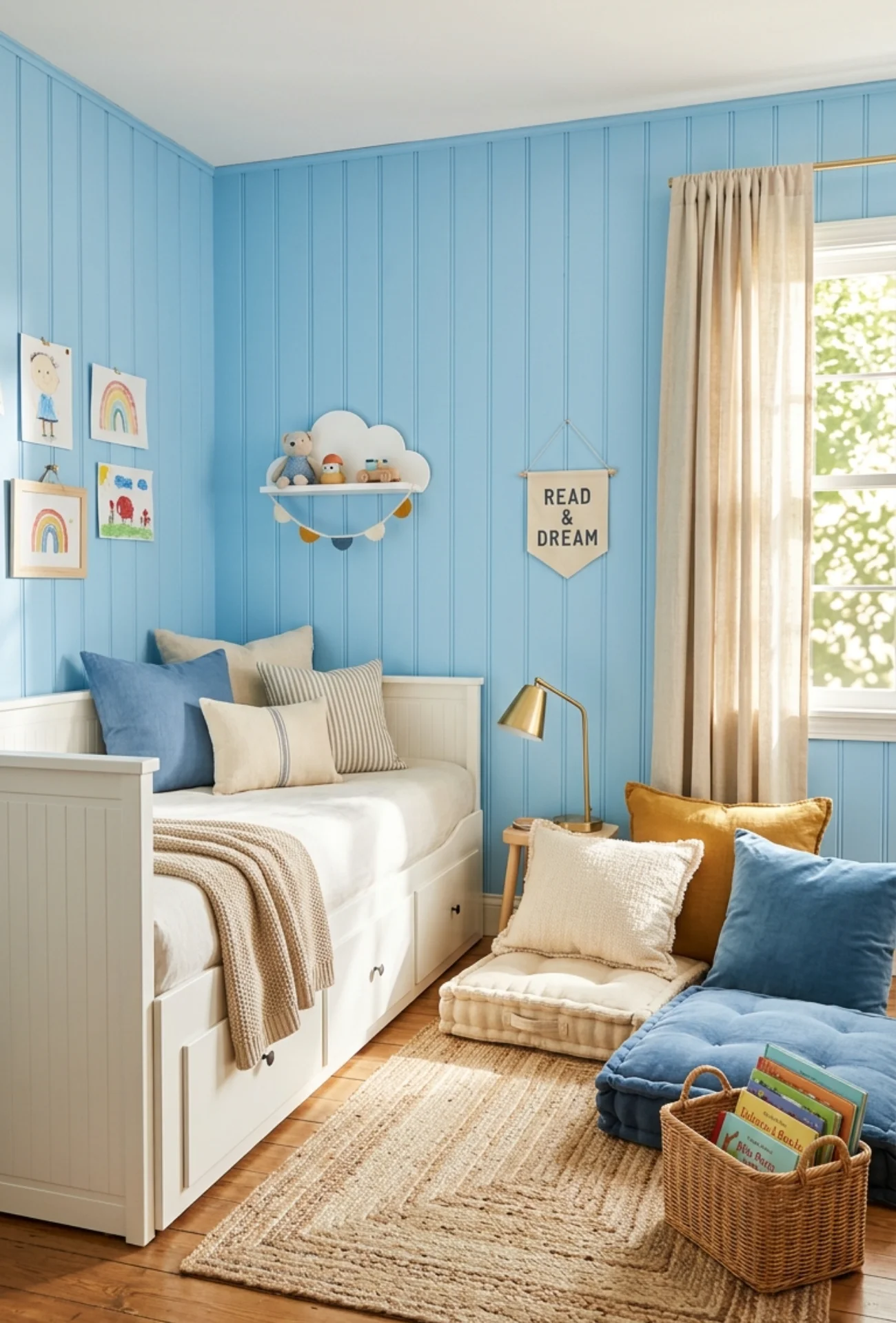 Reading Nook with Floor Cushions