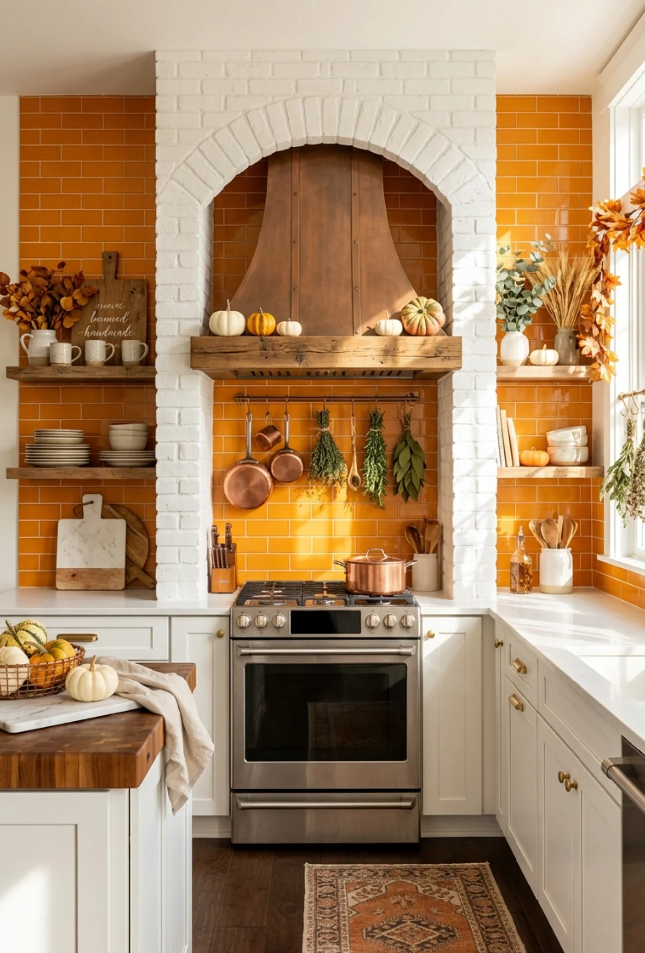 Refresh Kitchen Shelves With Seasonal Layers