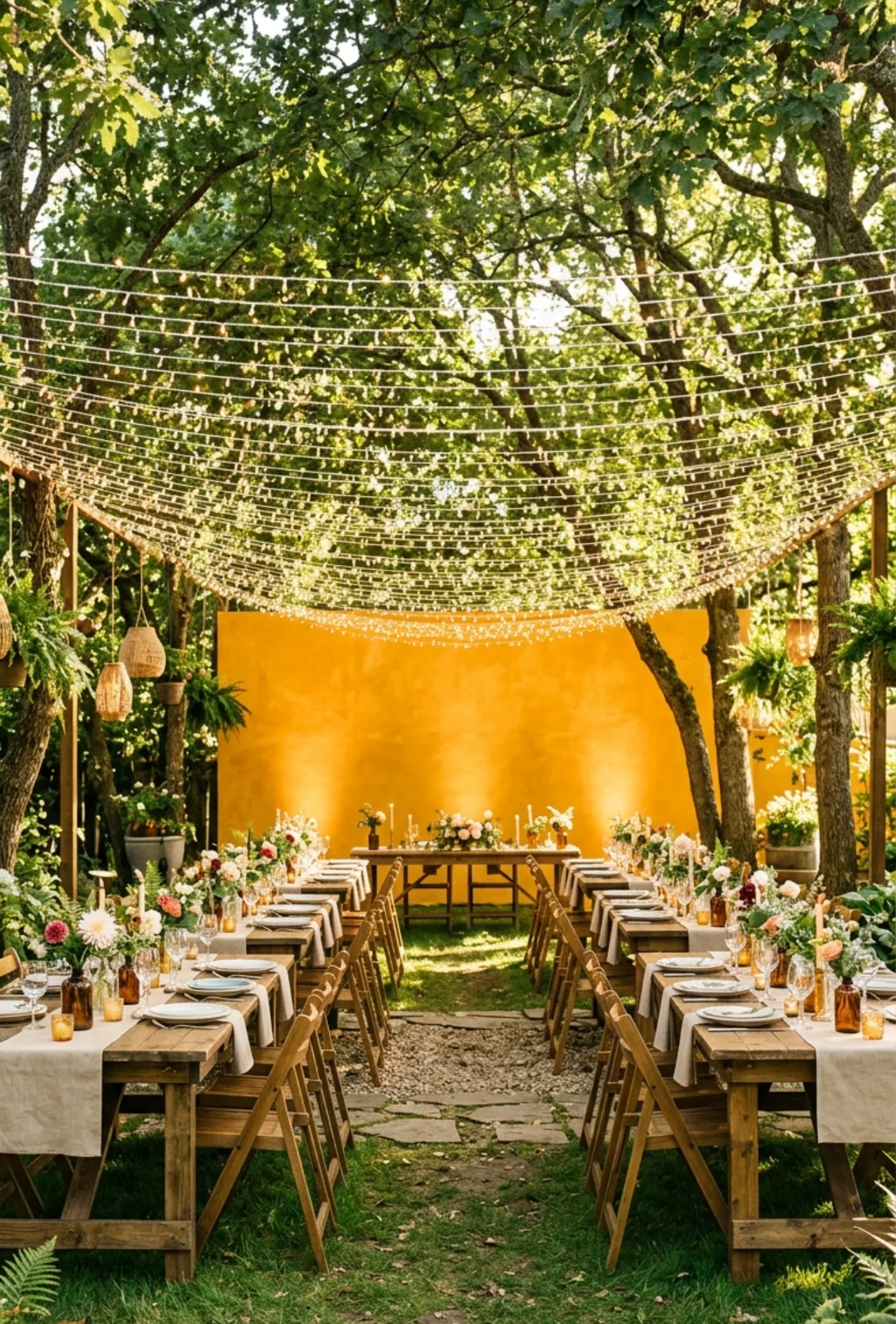 Romantic Fairy Light Canopy