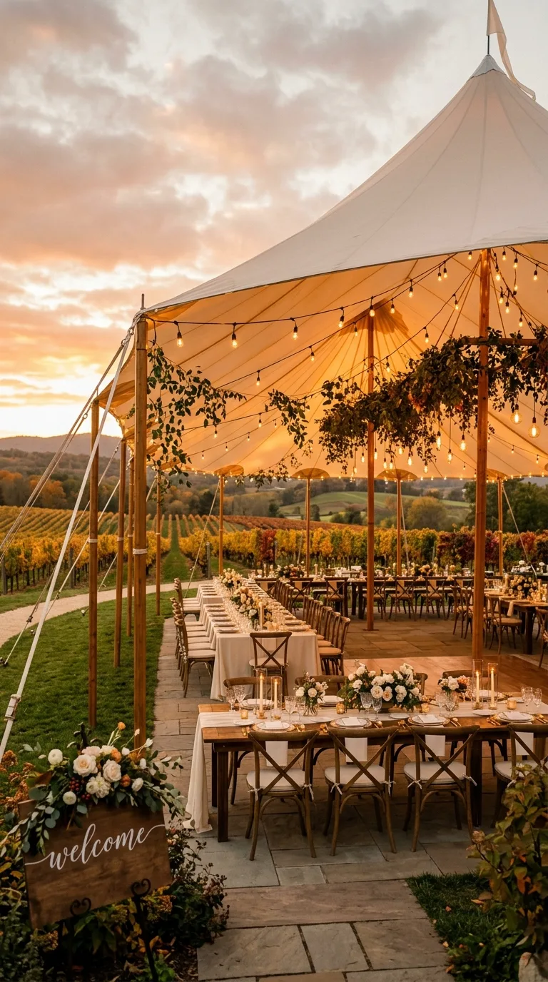 Sailcloth Tent Reception