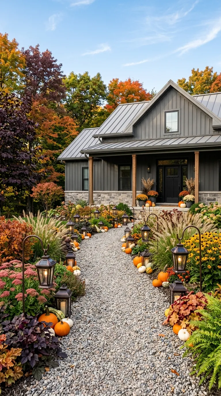 Solar Lantern Pathway Display