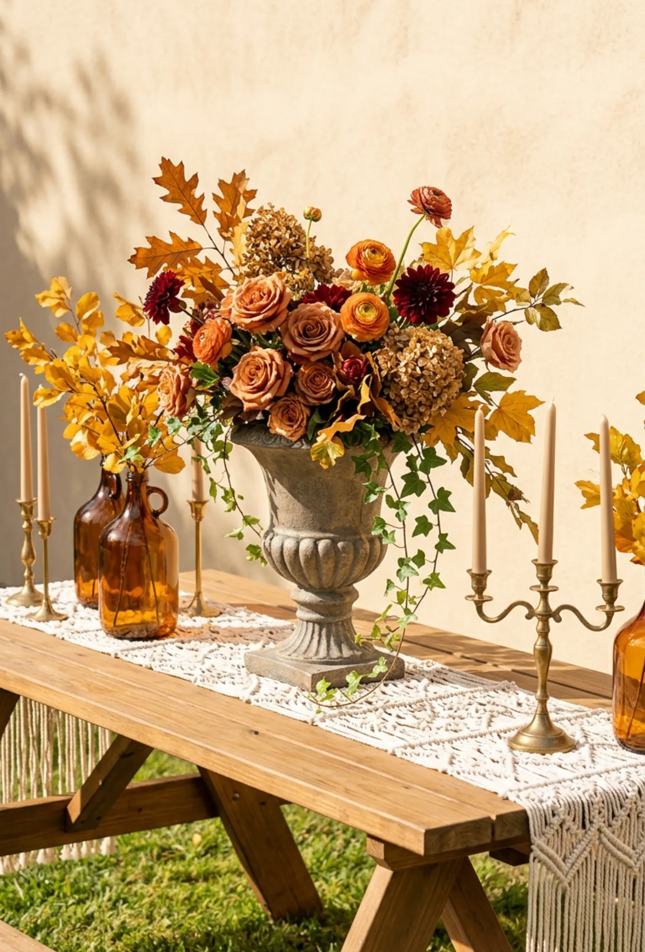 Stone Urn Arrangement