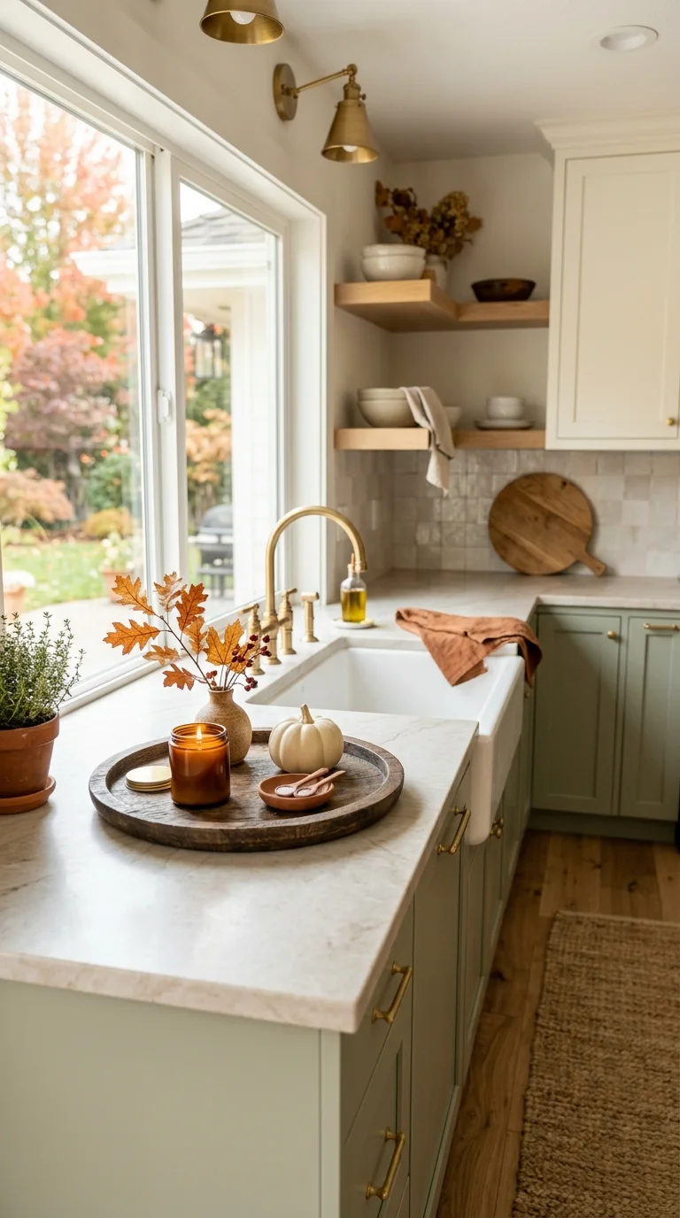 Style a Fall Kitchen Counter Tray