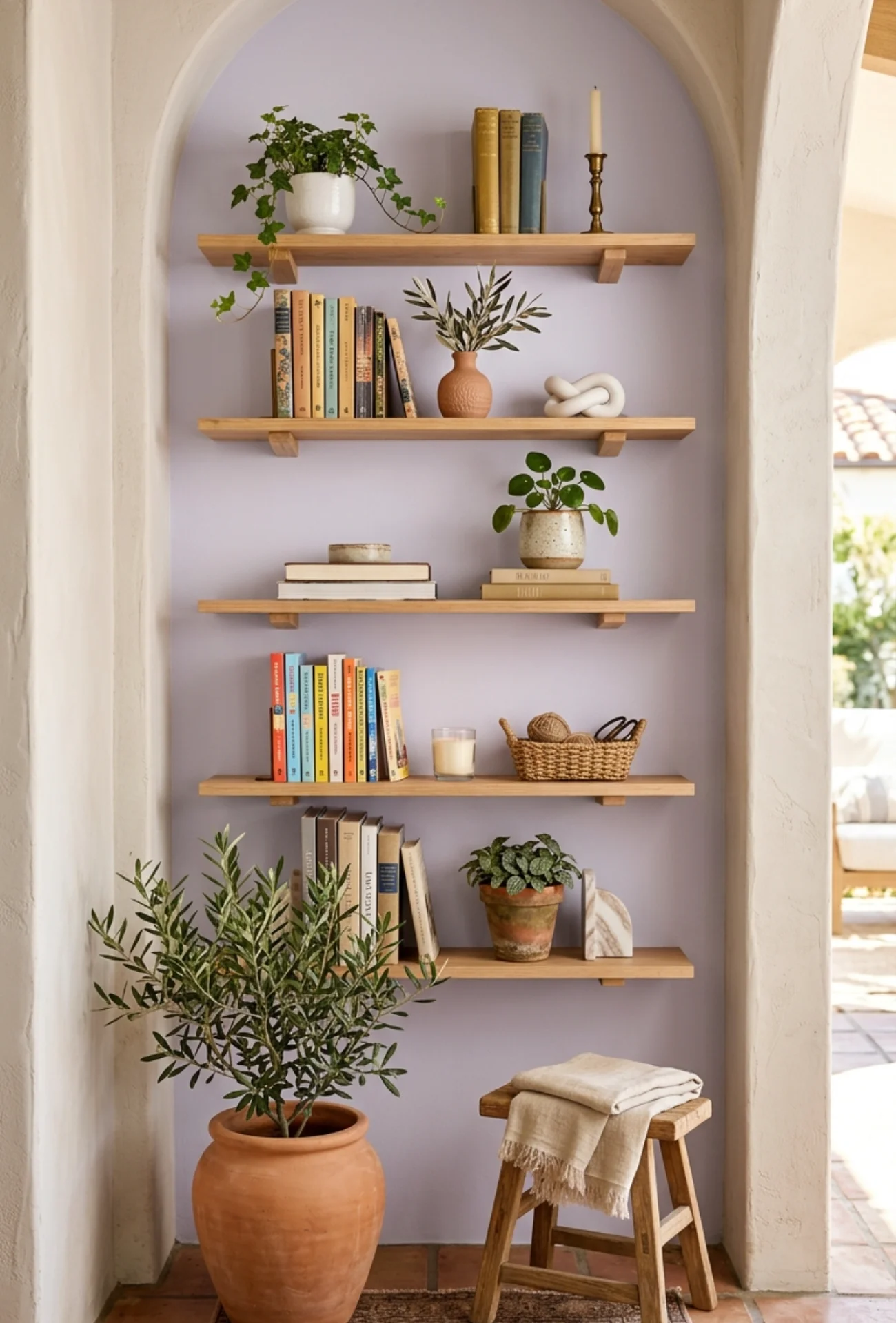 Styled Floating Shelves