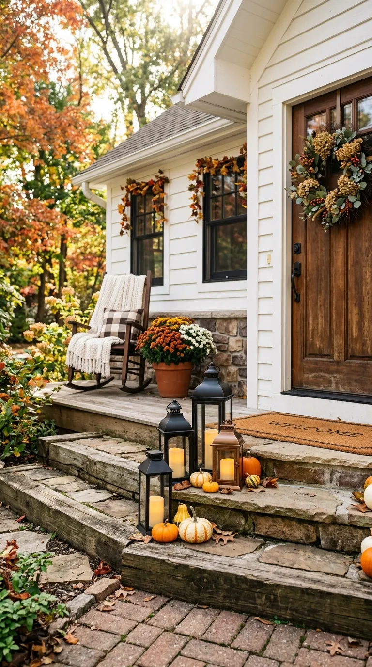 Thrifted Lantern Porch Decor