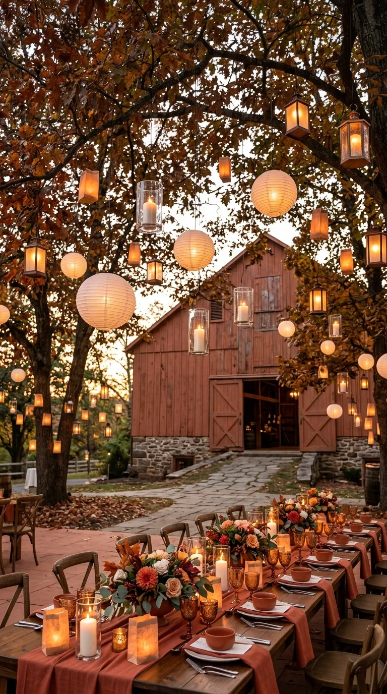 Tree-Hung Lantern Lighting
