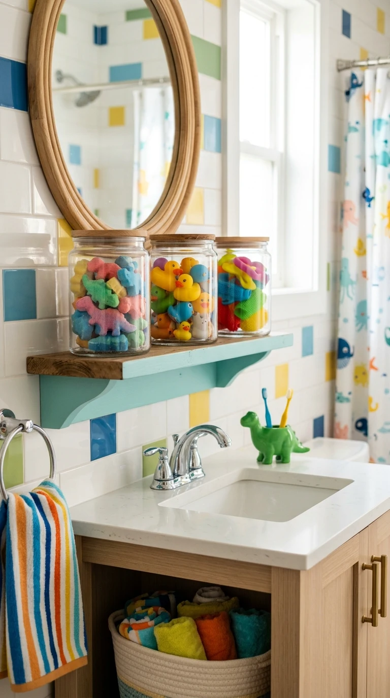Use Clear Jars for Bath Essentials