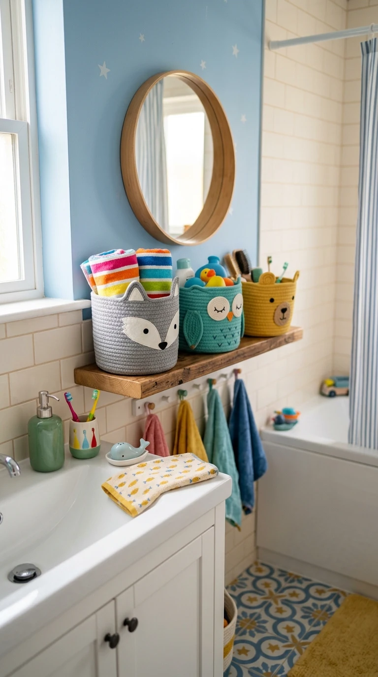 Use Cute Animal Storage Baskets