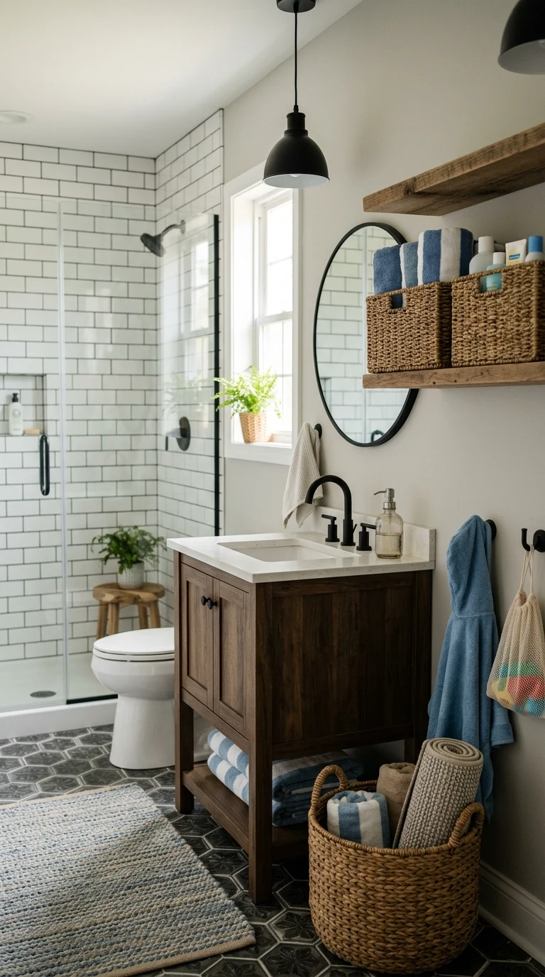 Use Woven Storage Baskets