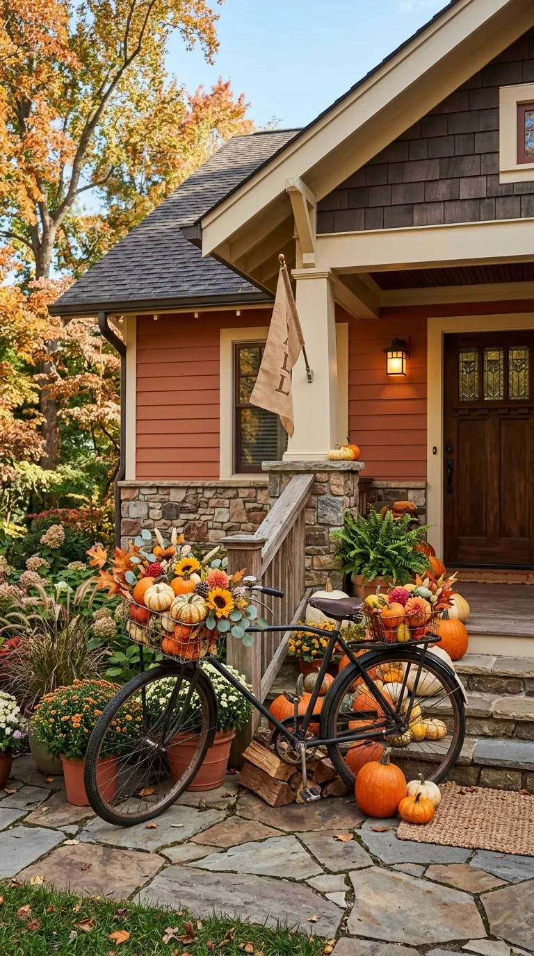 Vintage Bicycle Fall Decor