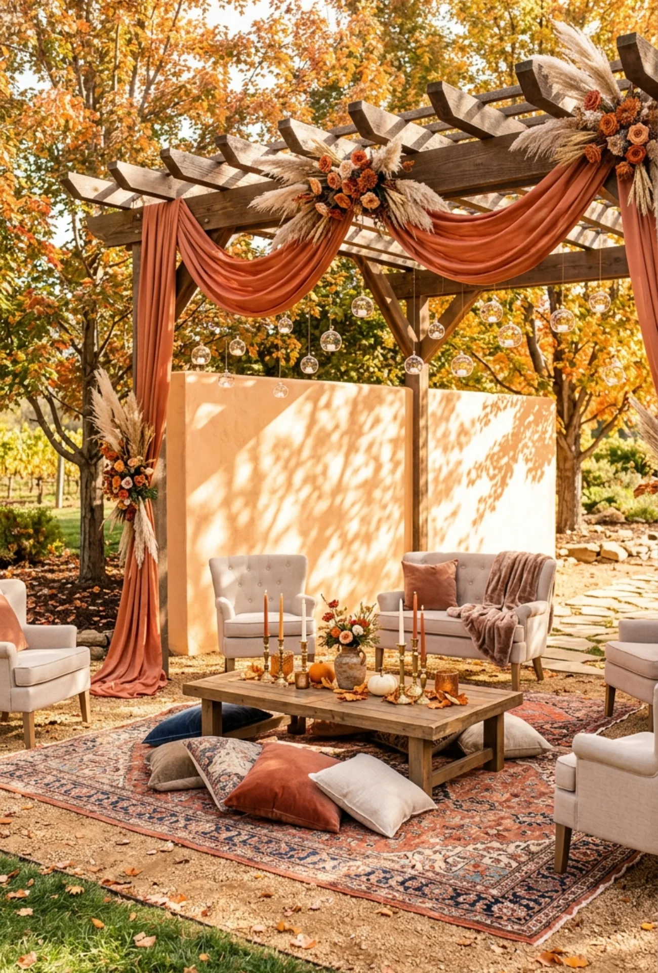 Vintage Rug Lounge Area