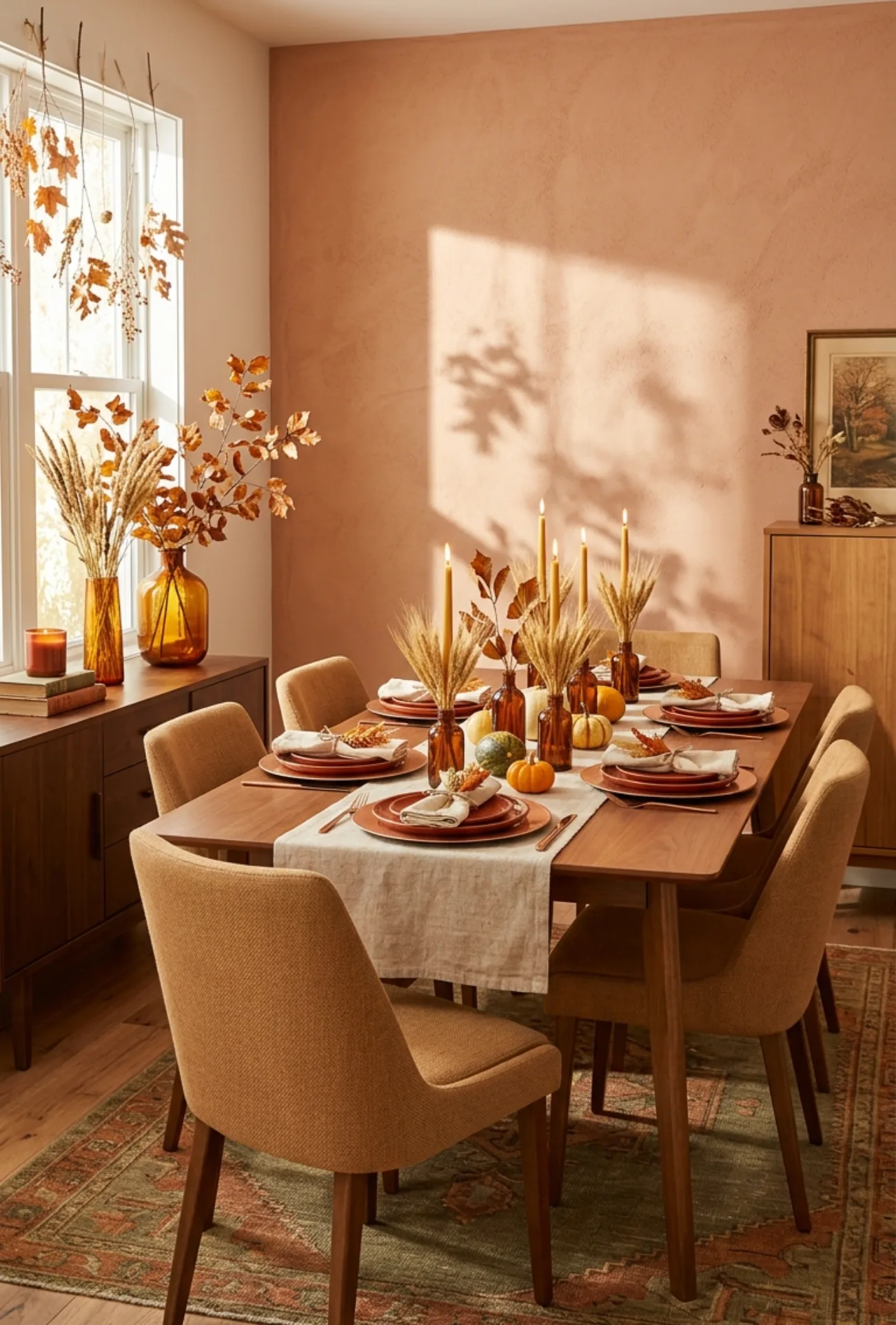 Warm Autumn Color Decorating Ideas