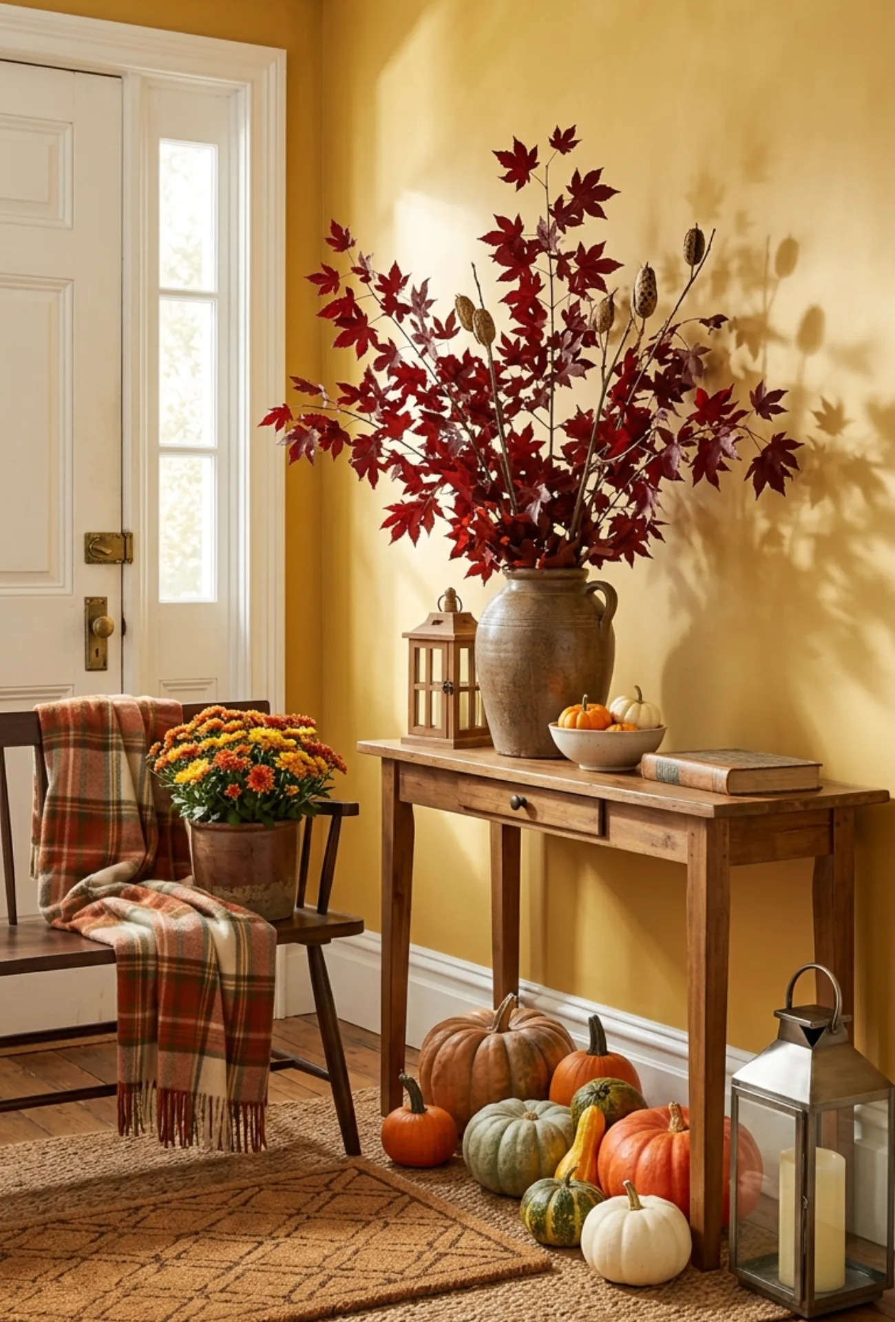 Warm Front Porch Fall Decorating Ideas
