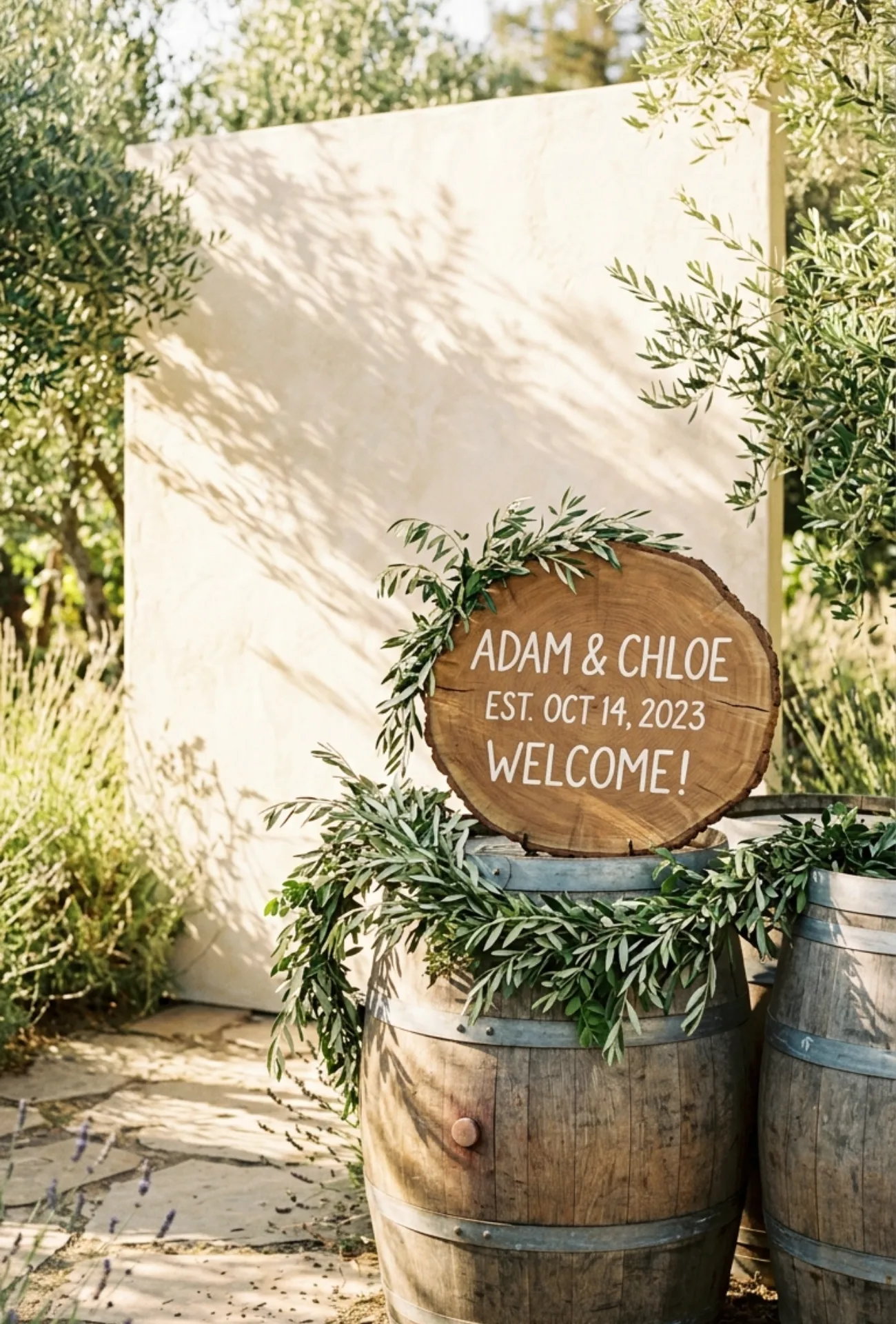 Wooden Welcome Sign