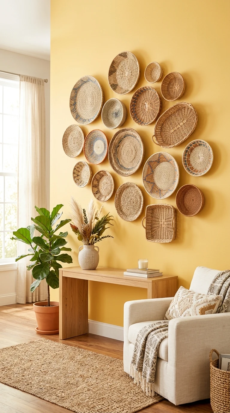 Woven Basket Gallery Wall
