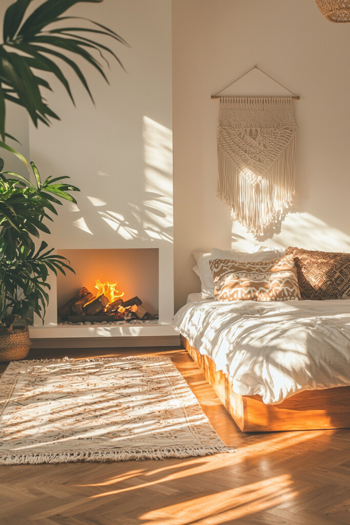 25 Boho Bedroom Fireplace Ideas That Feel Cosy (Avoid This Common Styling Mistake)