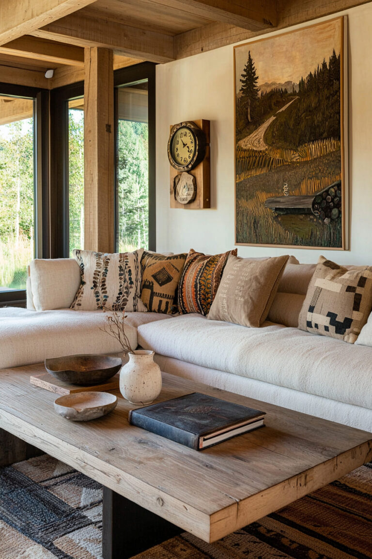 25 Little Cabin Living Room Ideas That Feel Beautifully Styled and Worth Every Save