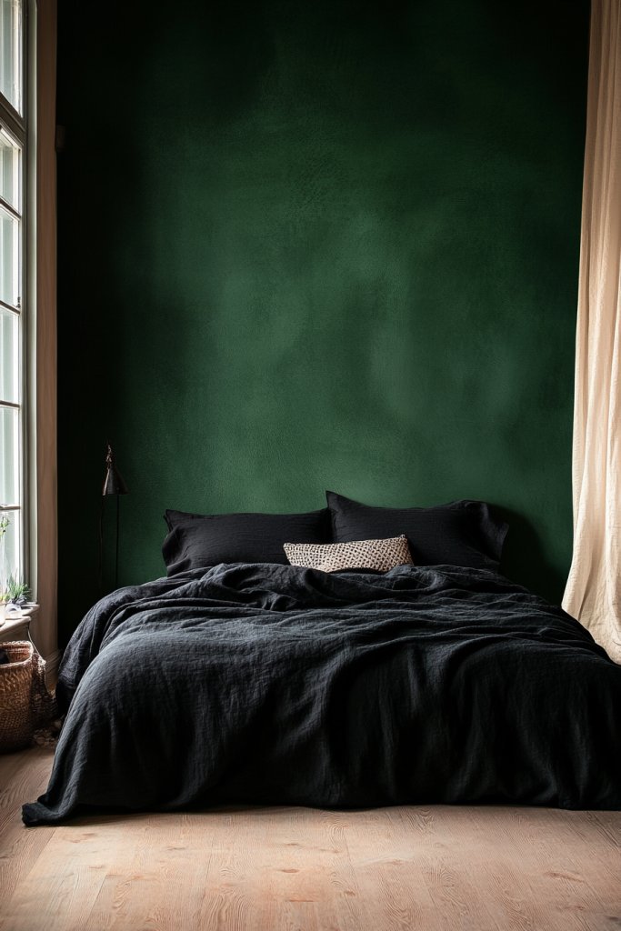 14 Moody Green Bedroom Ideas That Feel Like a Luxury Hotel Room